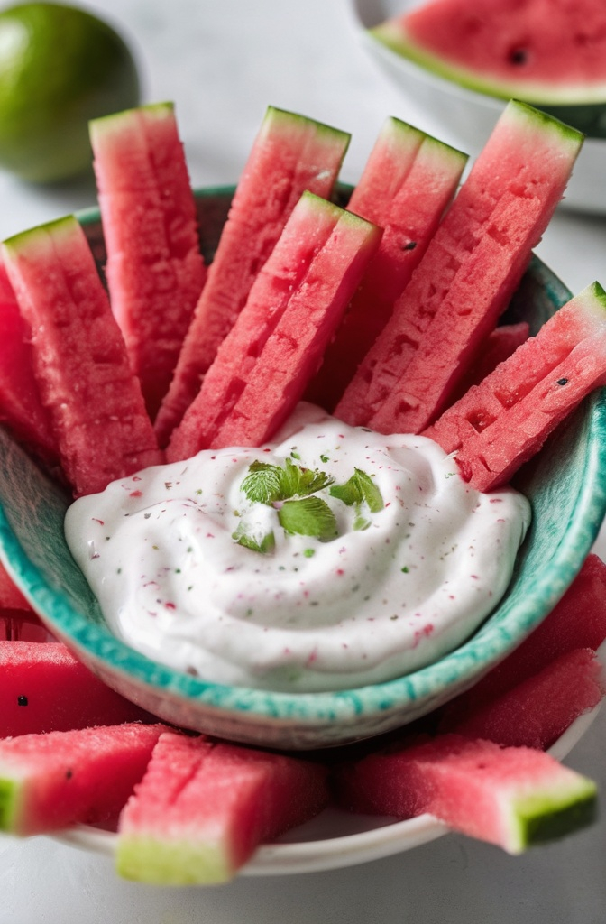Watermelon Fries with Coconut Lime Dip: The Sweet, Savory, and Refreshing Twist on a Classic Snack Watermelon Fries with Coconut Lime Dip: The Sweet, Savory, and Refreshing Twist on a Classic Snack