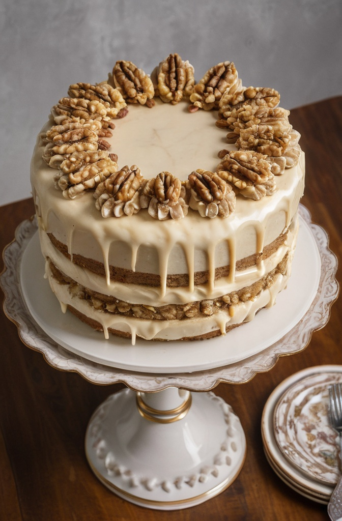 Heavenly Banana Walnut Cream Cake: A Masterpiece for the Senses Heavenly Banana Walnut Cream Cake: A Masterpiece for the Senses