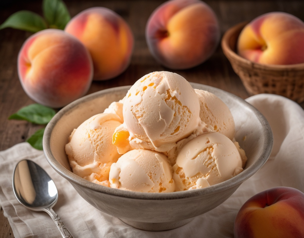 Sun-Ripened Dreams: Mastering Homemade Peach Ice Cream Like a Pro