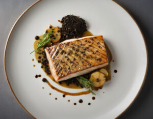 Buttery Swordfish au Poivre: A Seared Masterpiece for the Bold Palate