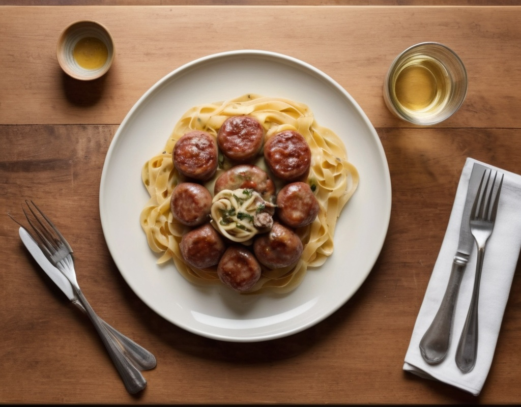 Garlic Butter Sausage Bites with Parmesan Pasta: The Ultimate Flavor-First Power Combo