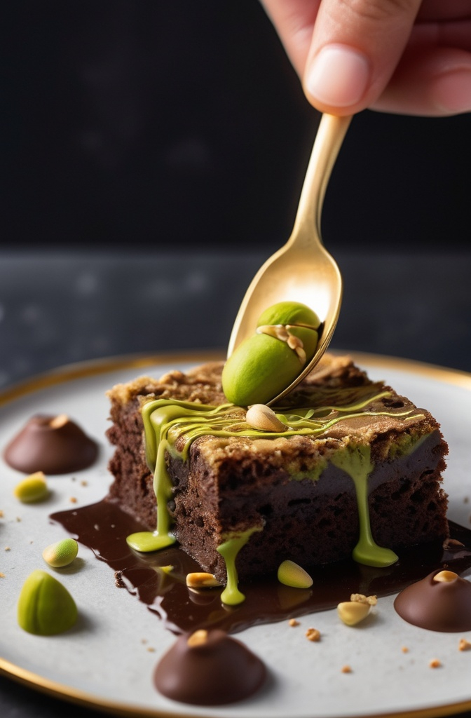 Pistachio Kunafa Brownies: Where Middle Eastern Elegance Meets Decadent Fudge Pistachio Kunafa Brownies: Where Middle Eastern Elegance Meets Decadent Fudge