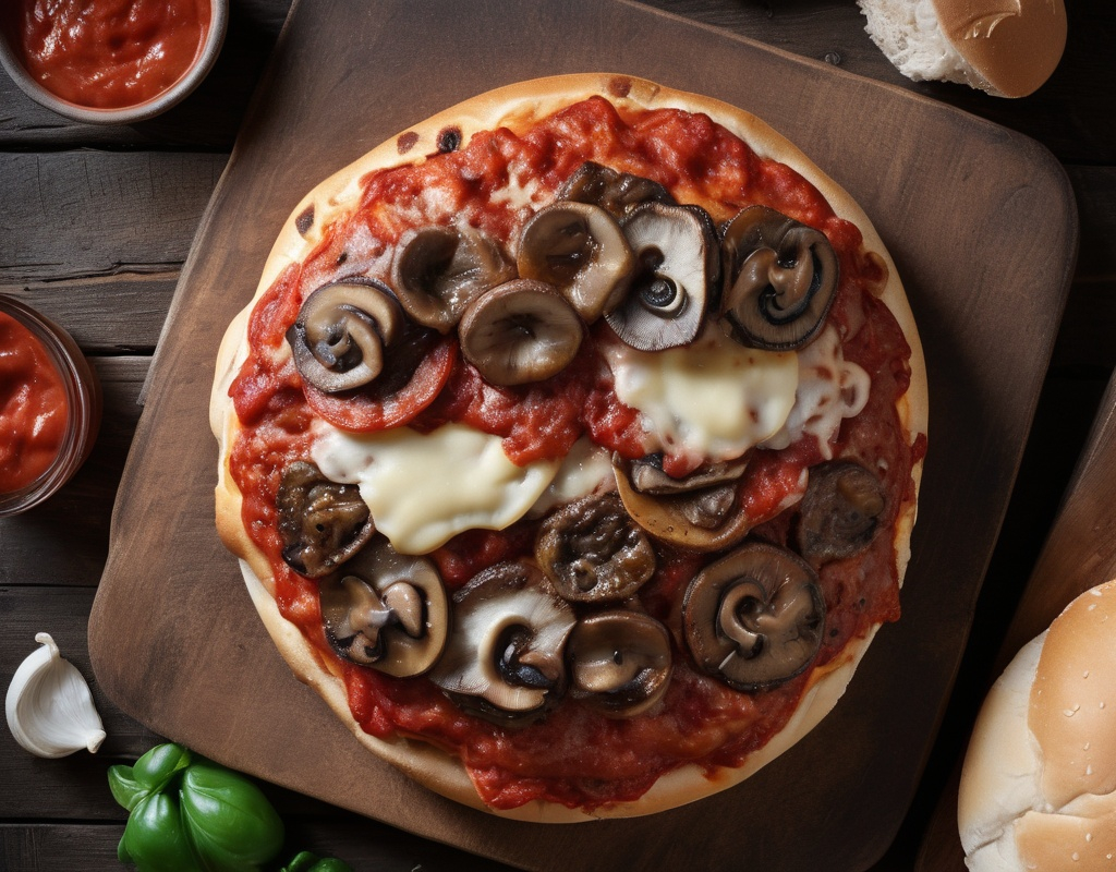 Monster Pepperoni and Mushroom Pizza Burger: The Culinary Mashup You Didn't Know You Needed (But Definitely Do)