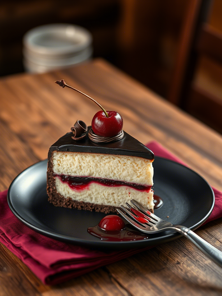 Decadent Black Forest Cheesecake: A Bold Marriage of Tradition and Indulgence