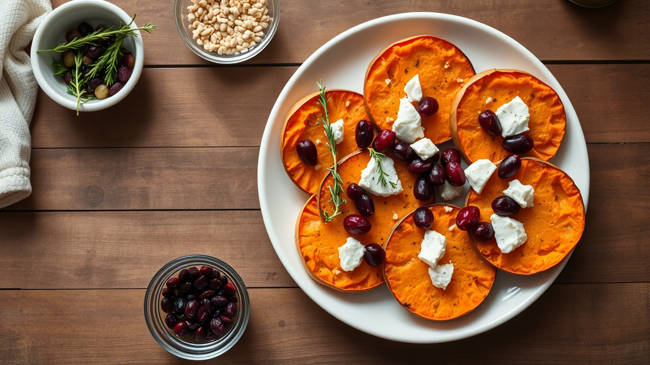 Sweet Potato Rounds with Goat Cheese & Cranberries: A Powerhouse Appetizer for Modern Menus