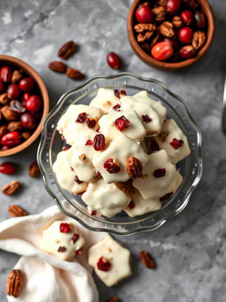White Chocolate Cranberry Pecan Clusters: A Decadent Twist on Simplicity