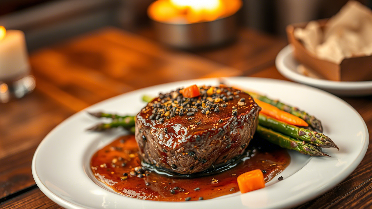 Filet Mignon with Creamy Peppercorn Sauce: A Masterclass in Precision, Fat, and Fire