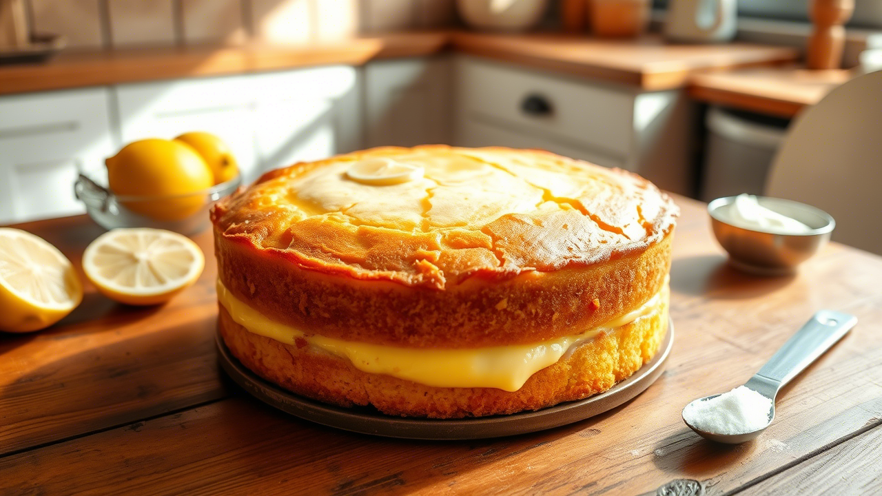 Irresistible Simplicity: The Culinary Science Behind a 4-Ingredient Lemon Cream Cheese Dump Cake That Works Like Magic