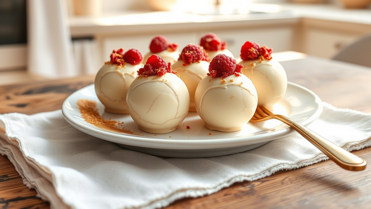 White Chocolate Raspberry Cheesecake Balls: The Decadent Bite-Sized Dessert That's Disrupting Pastry Norms