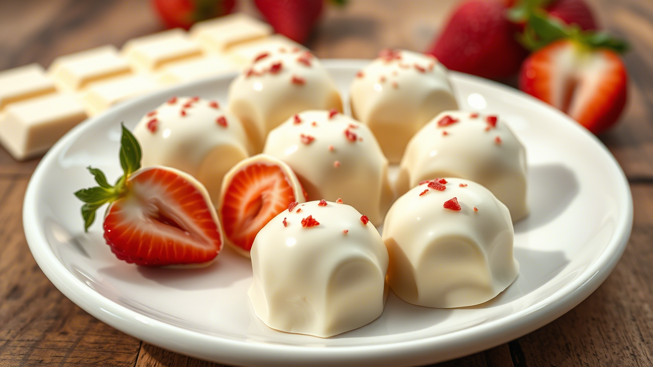 White Chocolate Strawberry Truffles: A Deep Dive into Flavor Engineering and Technique