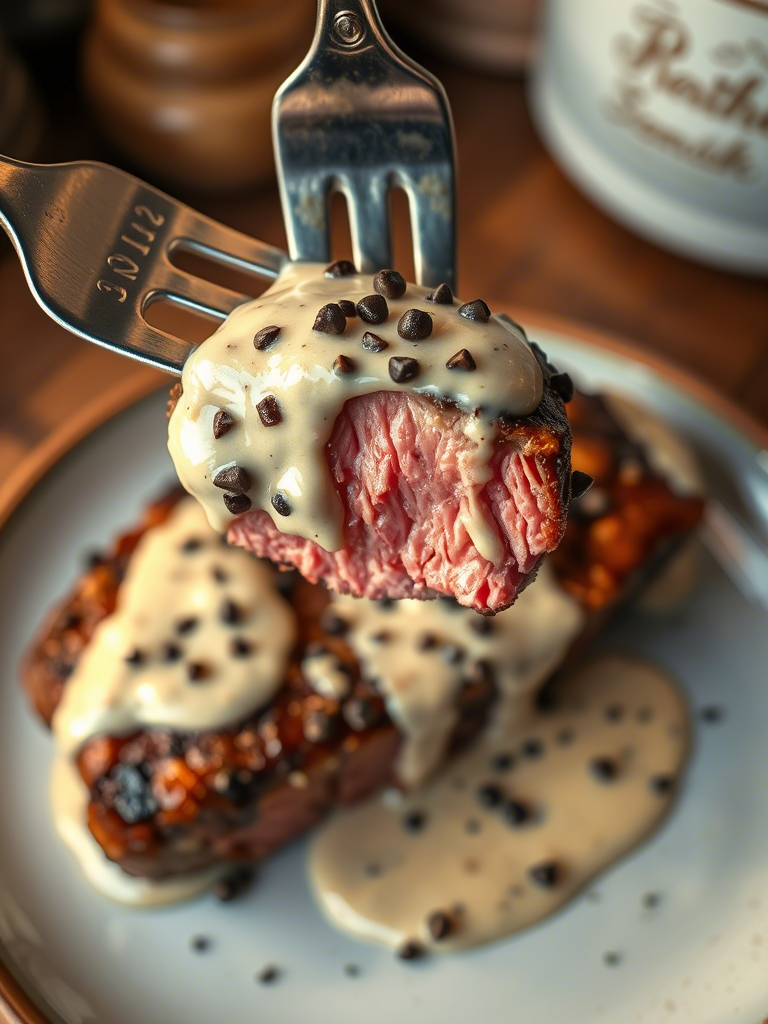 Filet Mignon with Creamy Peppercorn Sauce: A Masterclass in Precision, Fat, and Fire Filet Mignon with Creamy Peppercorn Sauce: A Masterclass in Precision, Fat, and Fire