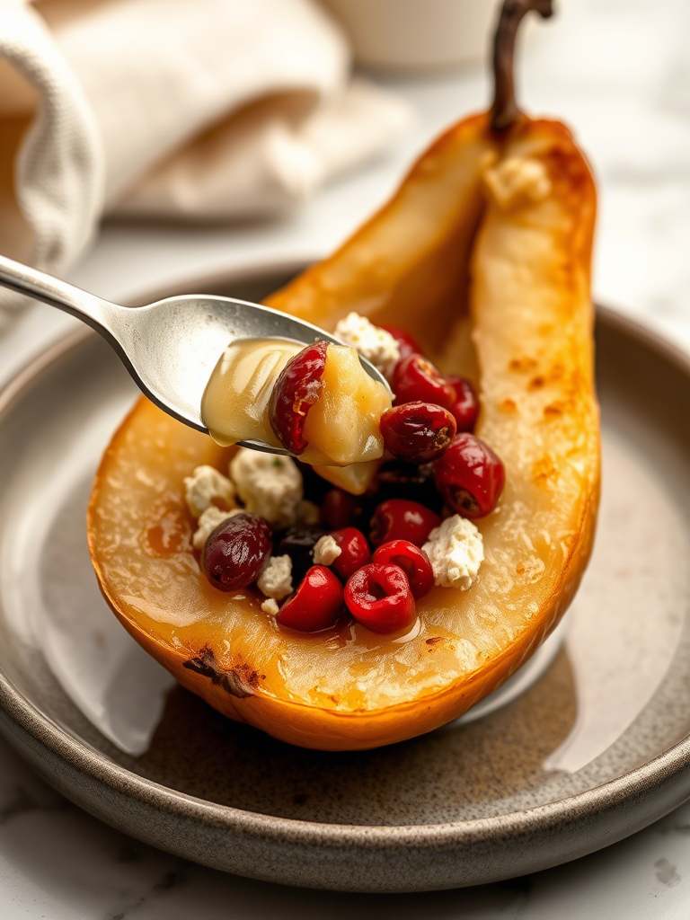 Baked Pears with Feta, Honey, and Cranberries: A Sweet-Savory Symphony for the Modern Chef