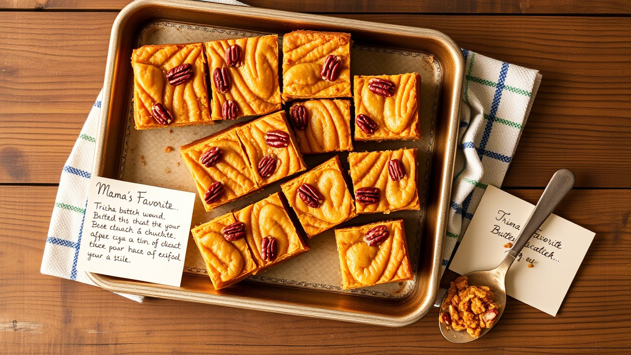 Trisha Yearwood’s Butterscotch Bars: Southern Comfort in Every Square