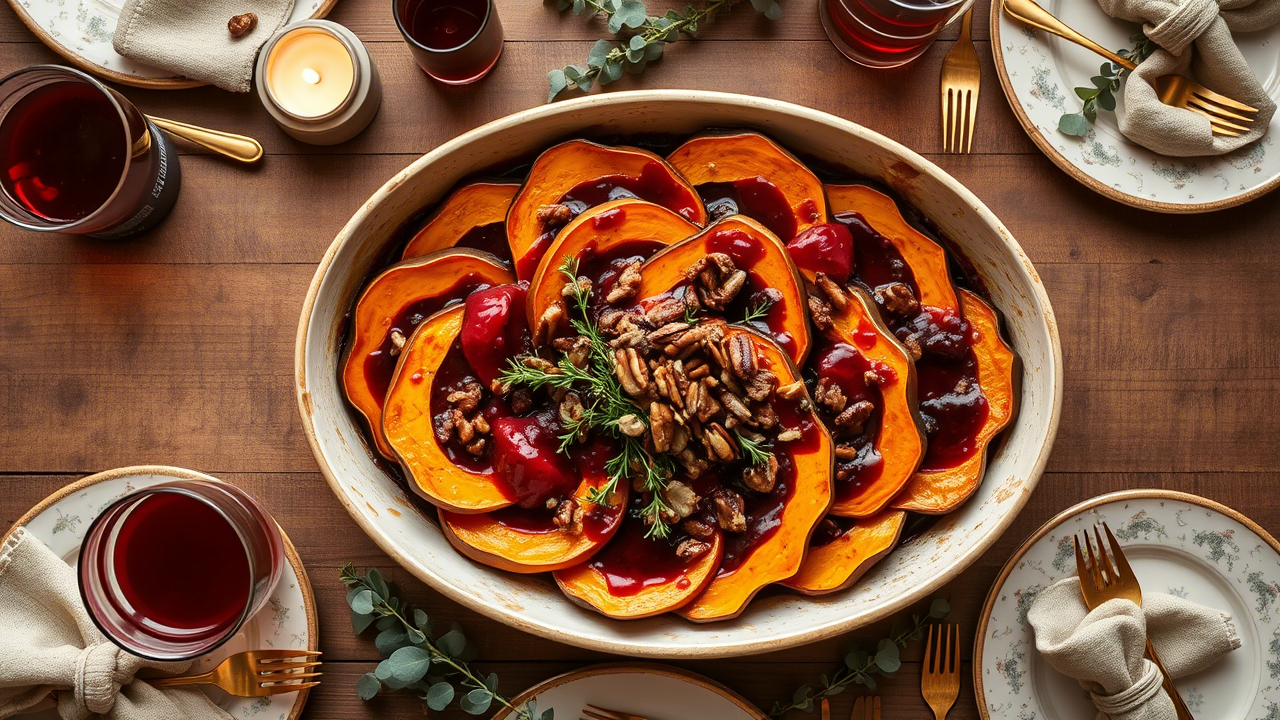 Cranberry-Glazed Roasted Butternut Squash: A Bold Holiday Twist That’s Shockingly Addictive