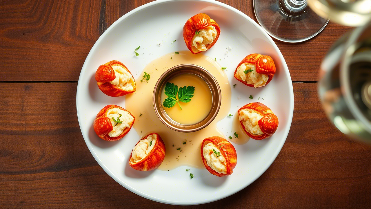 Crispy Lobster Bites with Garlic Butter Sauce