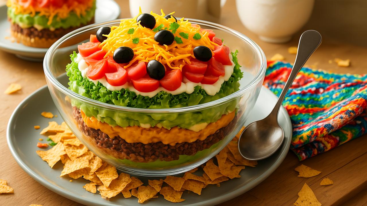 Seven-Layer Taco Salad: The Irresistible, Layered Symphony That’s More Than Just a Party Trick