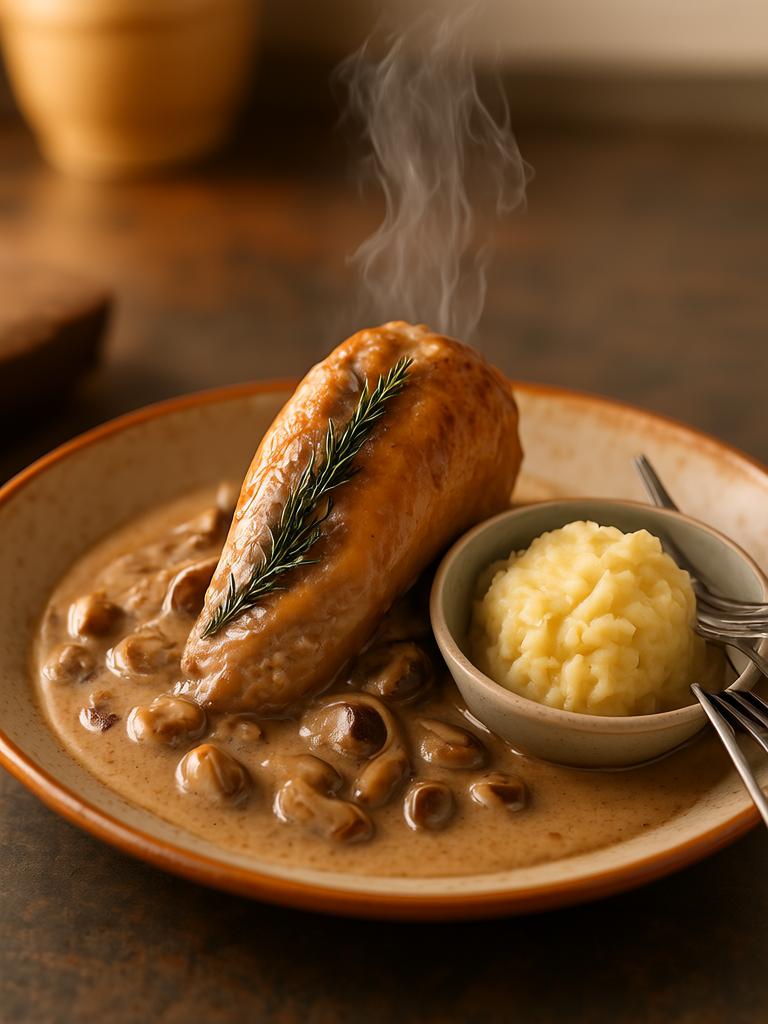 Creamy Mushroom Chicken: A Comfort Dish with Culinary Backbone Creamy Mushroom Chicken: A Comfort Dish with Culinary Backbone