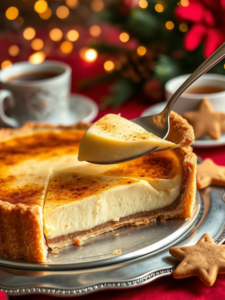 Christmas Eve Cinnamon-Vanilla Creamy Custard Pie: A Silken Slice of Holiday Soul Christmas Eve Cinnamon-Vanilla Creamy Custard Pie: A Silken Slice of Holiday Soul
