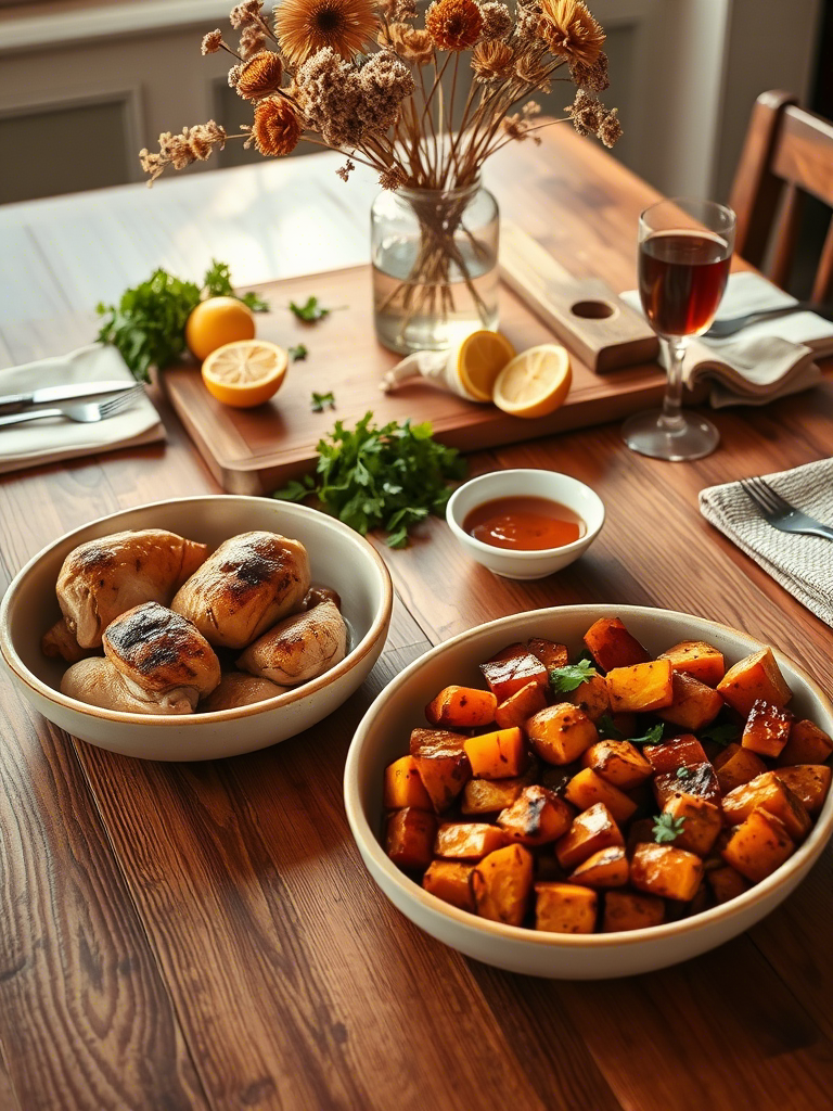 Chicken and Sweet Potato Bowls for Two: A Small-Batch Flavor Bomb That Packs a Nutritional Punch Chicken and Sweet Potato Bowls for Two: A Small-Batch Flavor Bomb That Packs a Nutritional Punch