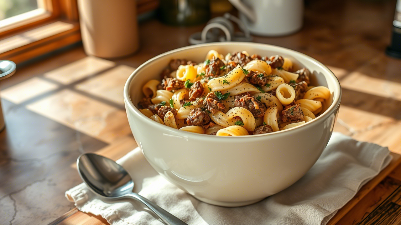 One-Pot Creamy Beef and Garlic Butter Pasta: A Bold Dish for Real Kitchens