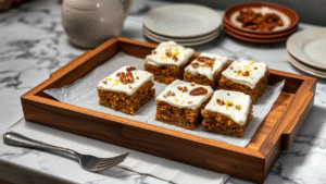 Decadent Carrot Cake Bars with Cream Cheese Frosting: A Bold, Buttery Dive Into Culinary Comfort