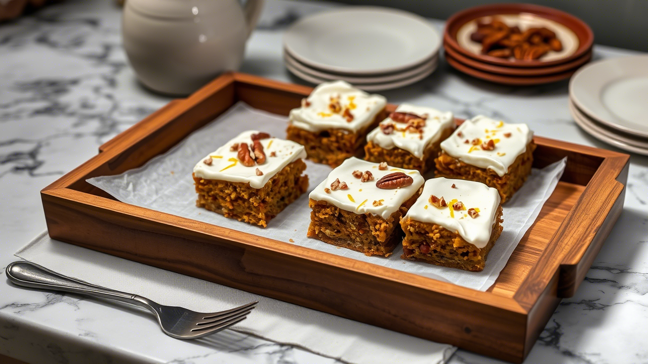 Decadent Carrot Cake Bars with Cream Cheese Frosting: A Bold, Buttery Dive Into Culinary Comfort