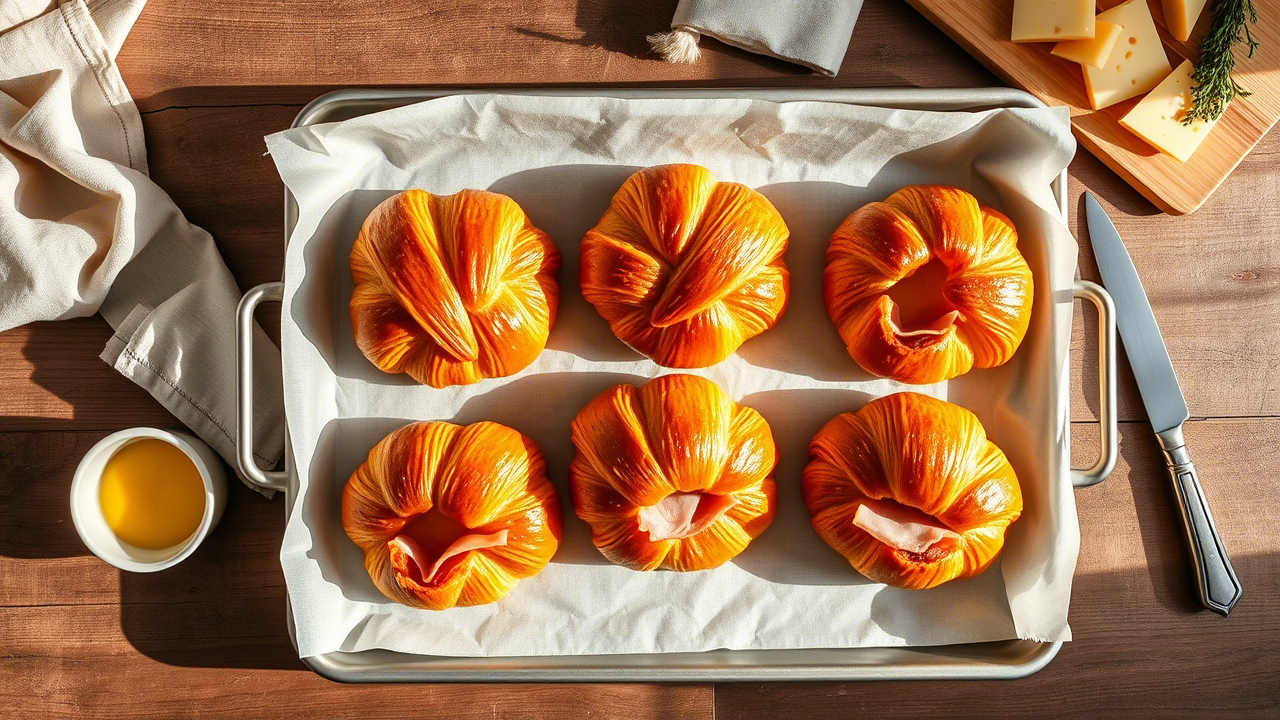 Baked Ham and Cheese Croissants: The Gold Standard of Flaky, Savory Comfort