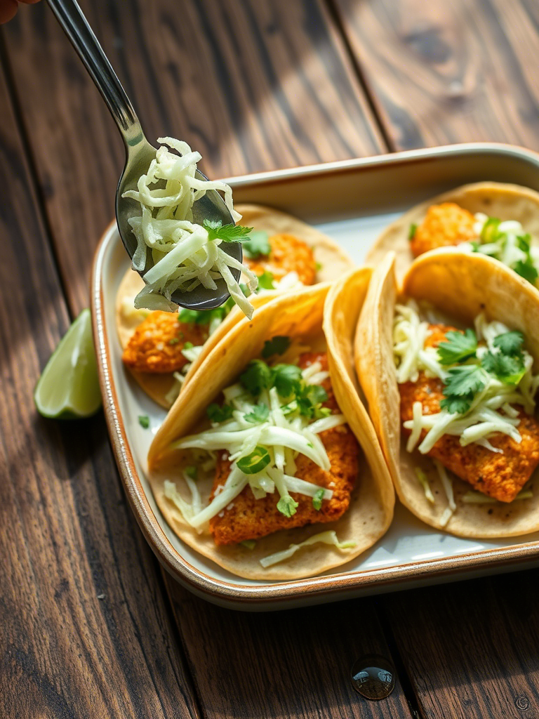 Crispy Fish Tacos with Cilantro Lime Slaw: A Bold, Zesty Journey Into the Art of Texture and Flavor Crispy Fish Tacos with Cilantro Lime Slaw: A Bold, Zesty Journey Into the Art of Texture and Flavor