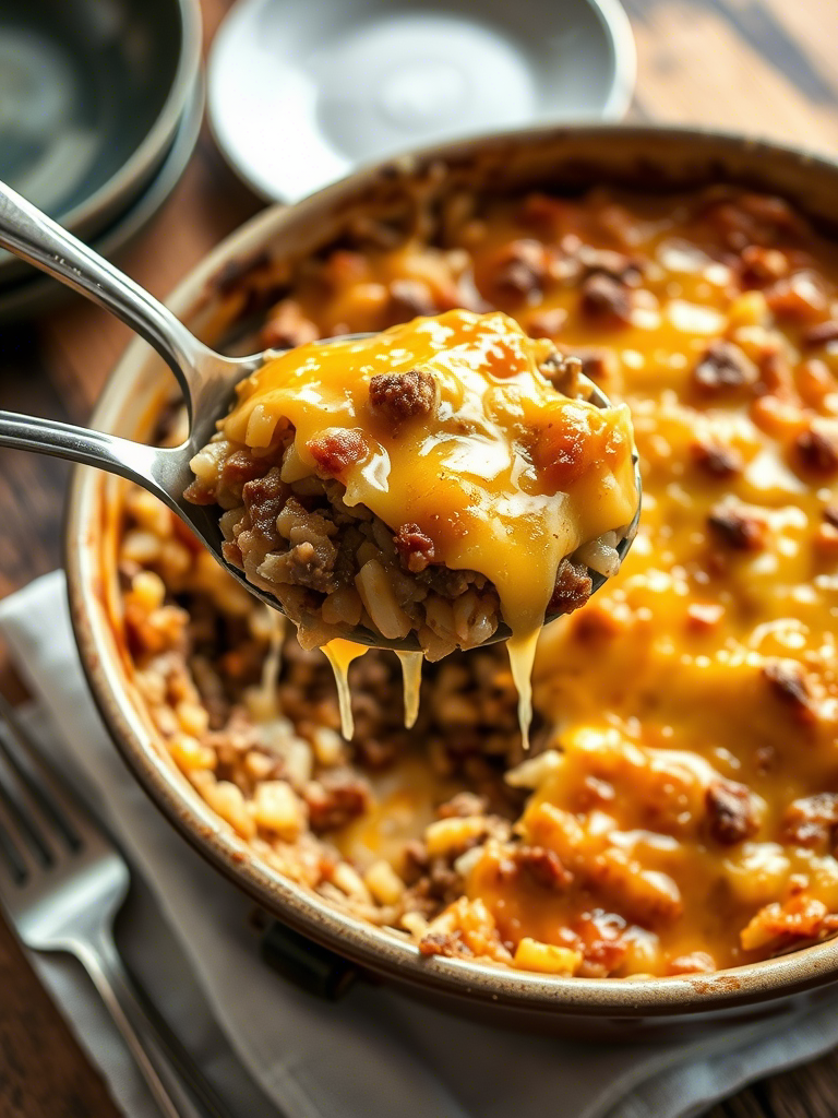 Cheddar-Crusted Ground Beef and Rice Casserole: A Crave-Worthy Classic Reimagined Cheddar-Crusted Ground Beef and Rice Casserole: A Crave-Worthy Classic Reimagined