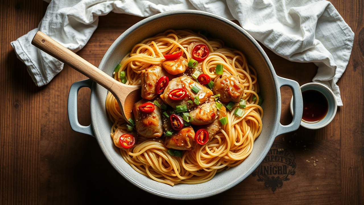 One-Pot Honey Garlic Chicken and Noodles Recipe: A Flavor-Packed Shortcut to Gourmet Comfort
