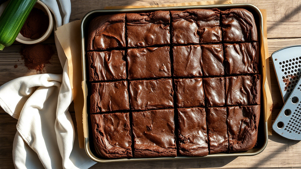 The Best Zucchini Brownies – Moist, Rich, & Chocolatey (You’d Never Know There’s a Veggie in There)
