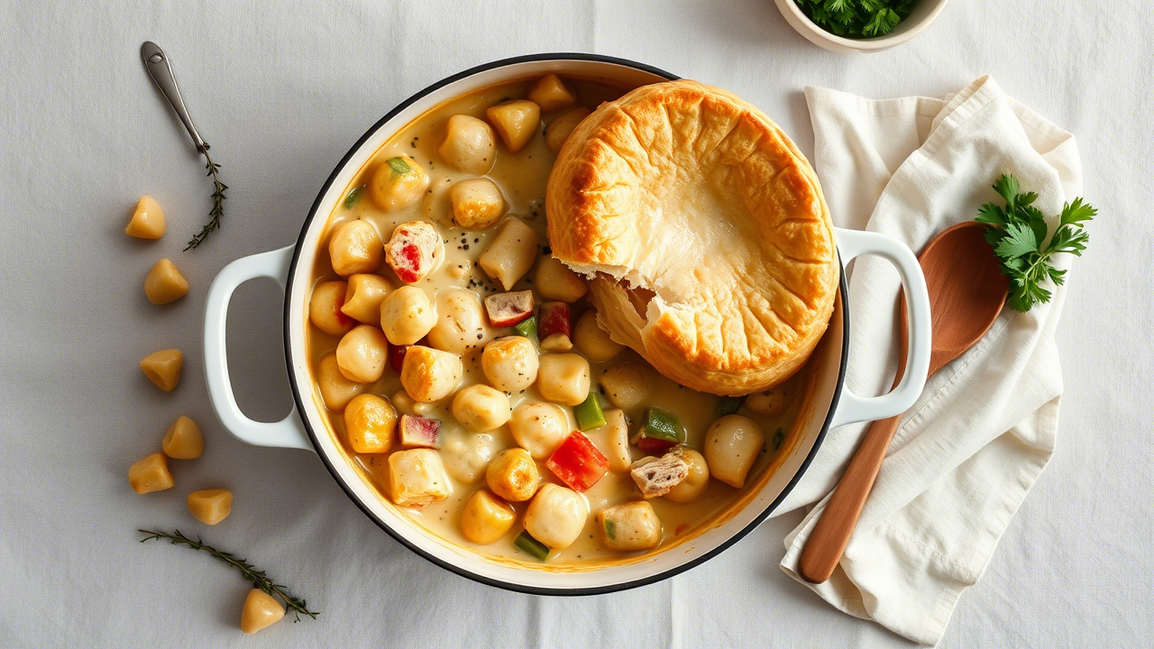 One-Pot Gnocchi Chicken Pot Pie: The Cozy Classic Reinvented for Culinary Efficiency
