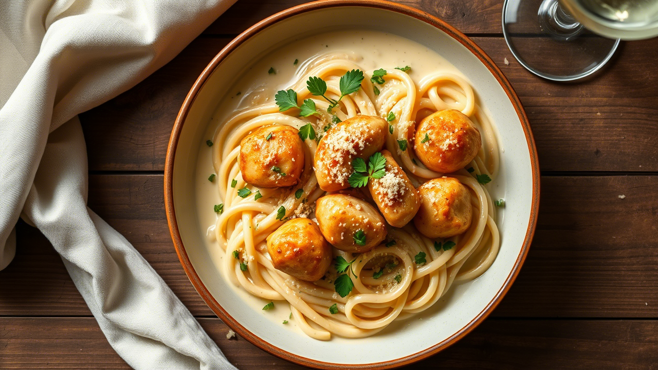 Garlic Butter Chicken Bites with Savory Creamy Parmesan Pasta: The Dish Every Kitchen Should Master