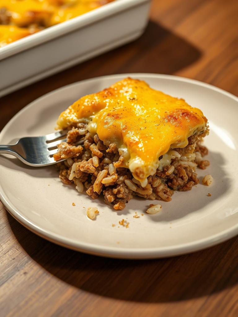 Cheddar-Crusted Ground Beef and Rice Casserole: A Crave-Worthy Classic Reimagined Cheddar-Crusted Ground Beef and Rice Casserole: A Crave-Worthy Classic Reimagined