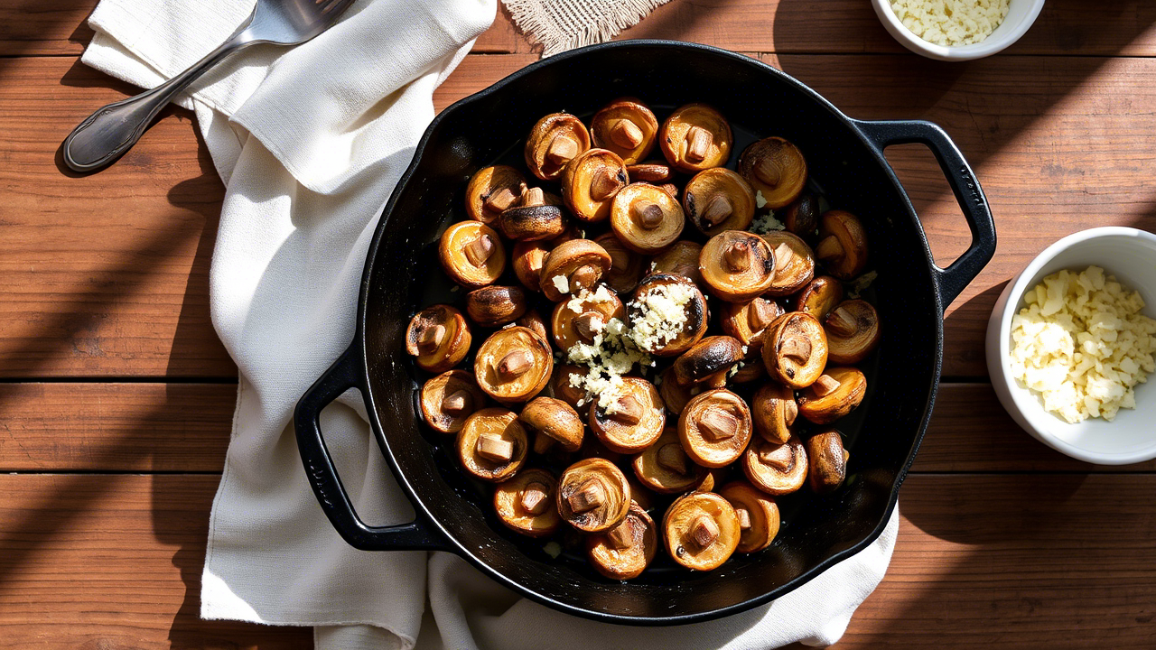 Parmesan Garlic Mushrooms – The Bold, Savory Side Dish That Always Wins