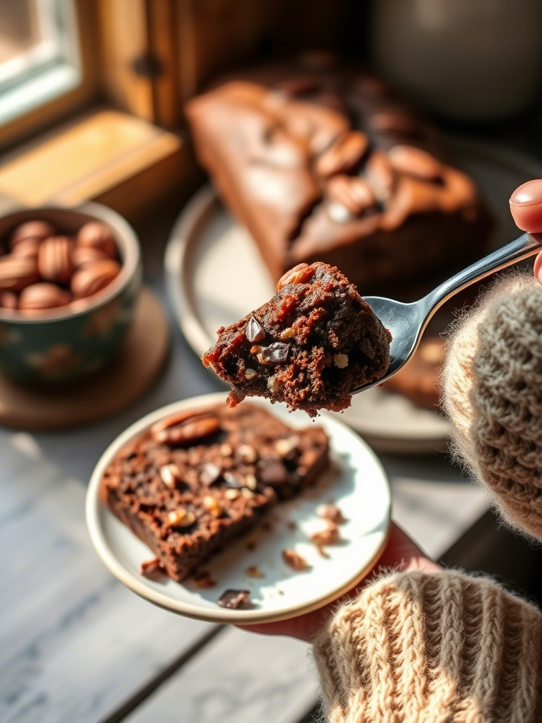 Pecan Brownie Bread Pecan Brownie Bread