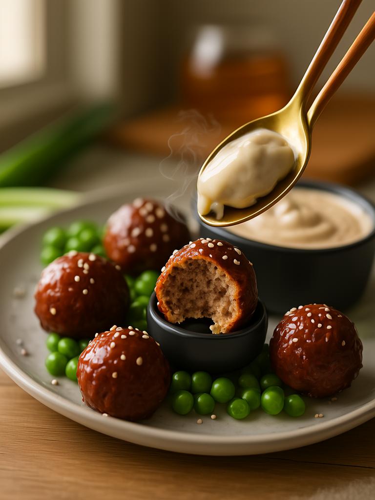 Sweet & Spicy Korean BBQ Meatballs with Creamy Mayo Dip: A Fusion Masterpiece for the Modern Kitchen Sweet & Spicy Korean BBQ Meatballs with Creamy Mayo Dip: A Fusion Masterpiece for the Modern Kitchen