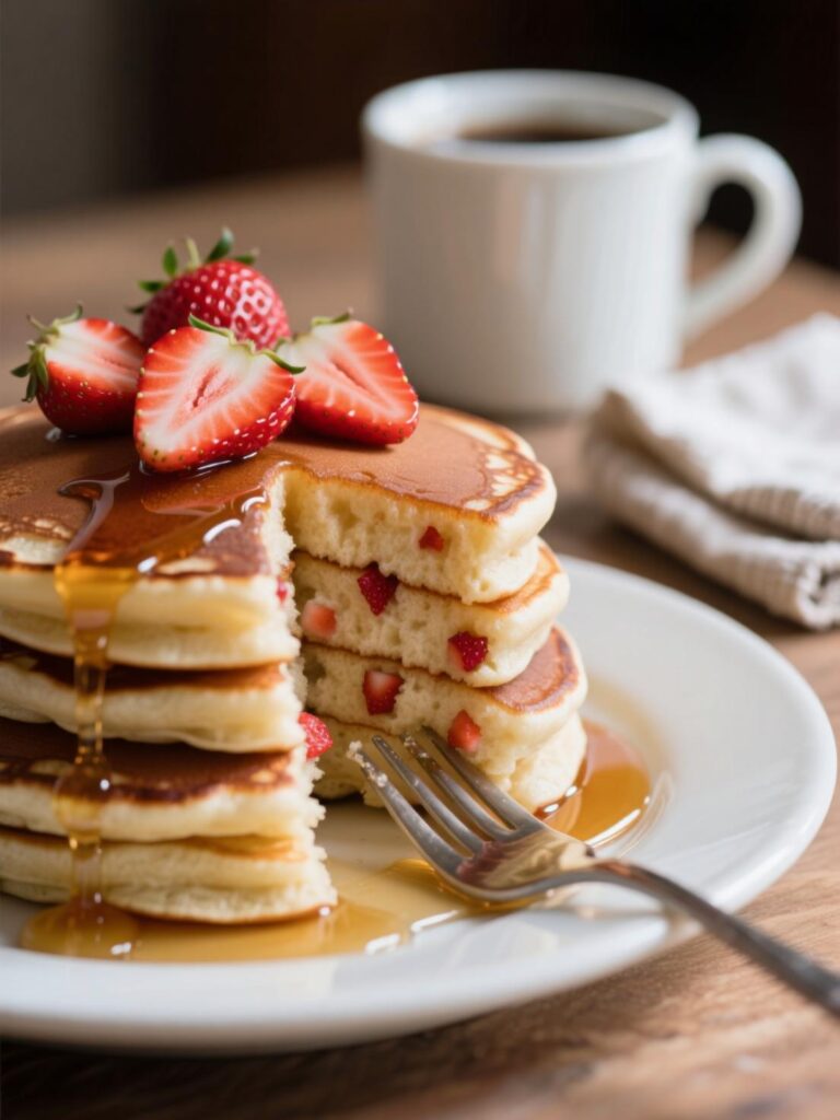 Strawberry Pancakes Recipe Strawberry Pancakes Recipe