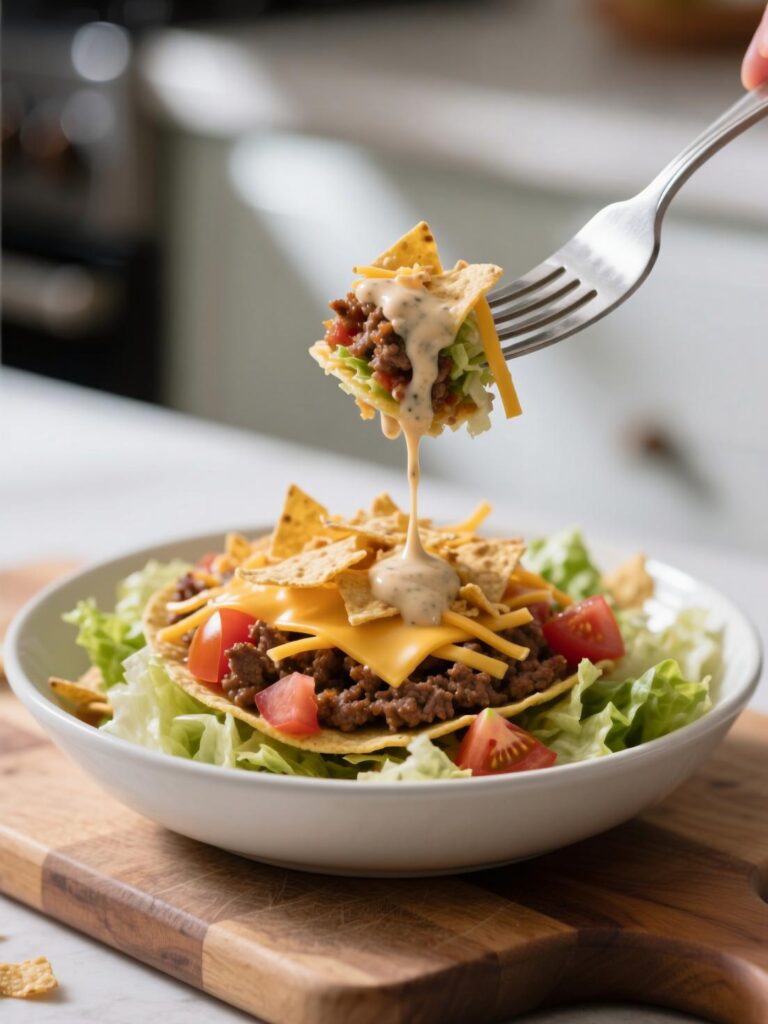 Easy Taco Salad with Catalina Dressing Recipe – A Fresh Twist That Packs Flavor and Crunch Easy Taco Salad with Catalina Dressing Recipe – A Fresh Twist That Packs Flavor and Crunch