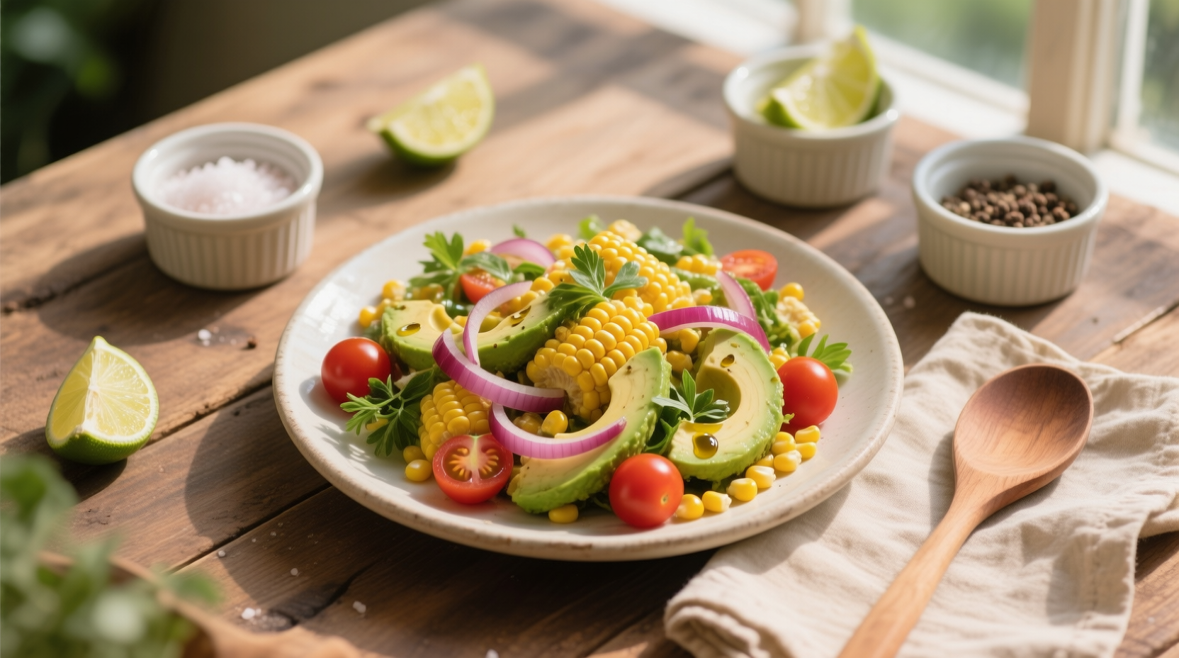 Summer Corn Salad with Fresh Herbs & Avocado – A Chef’s Recipe for Freshness