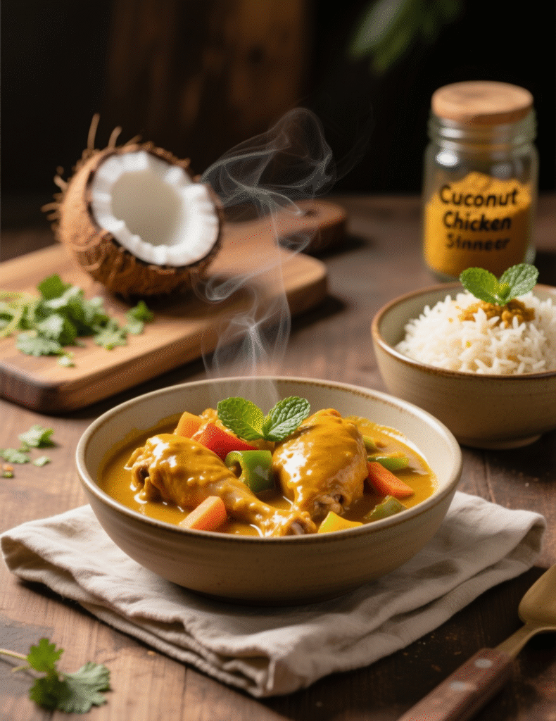 Easy Coconut Chicken Curry Steals Dinner Recipe Easy Coconut Chicken Curry Steals Dinner Recipe