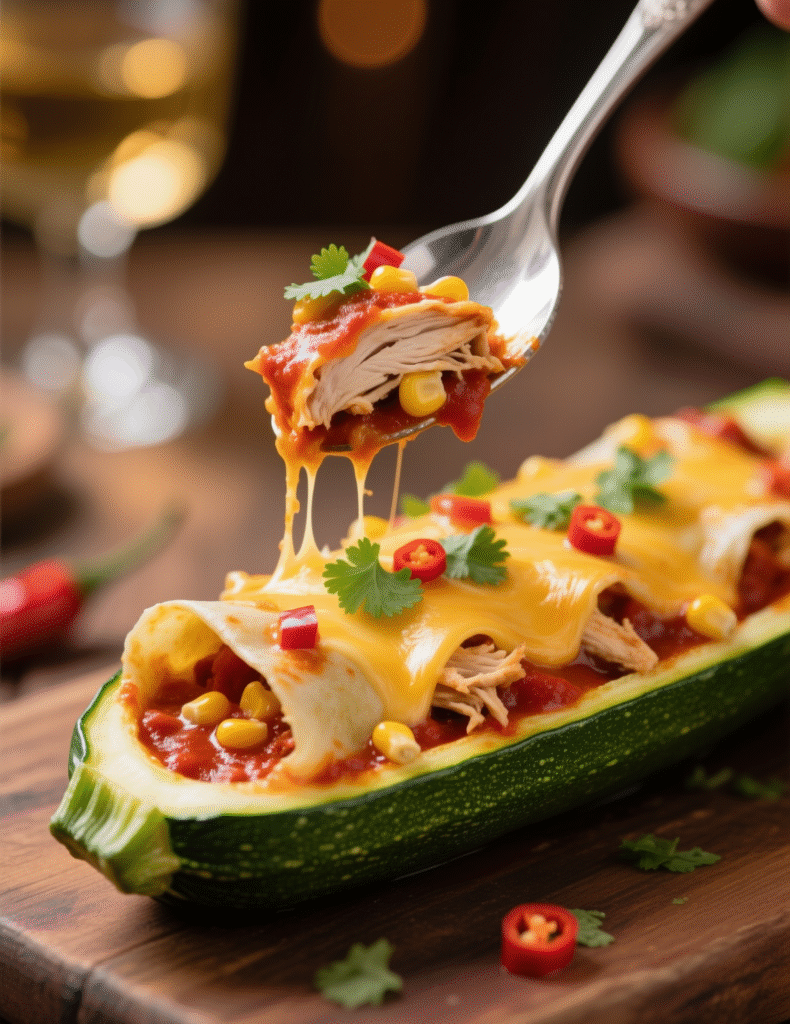 Chicken Enchilada Stuffed Zucchini Recipe: A Fresh Twist on a Mexican Classic Chicken Enchilada Stuffed Zucchini Recipe: A Fresh Twist on a Mexican Classic