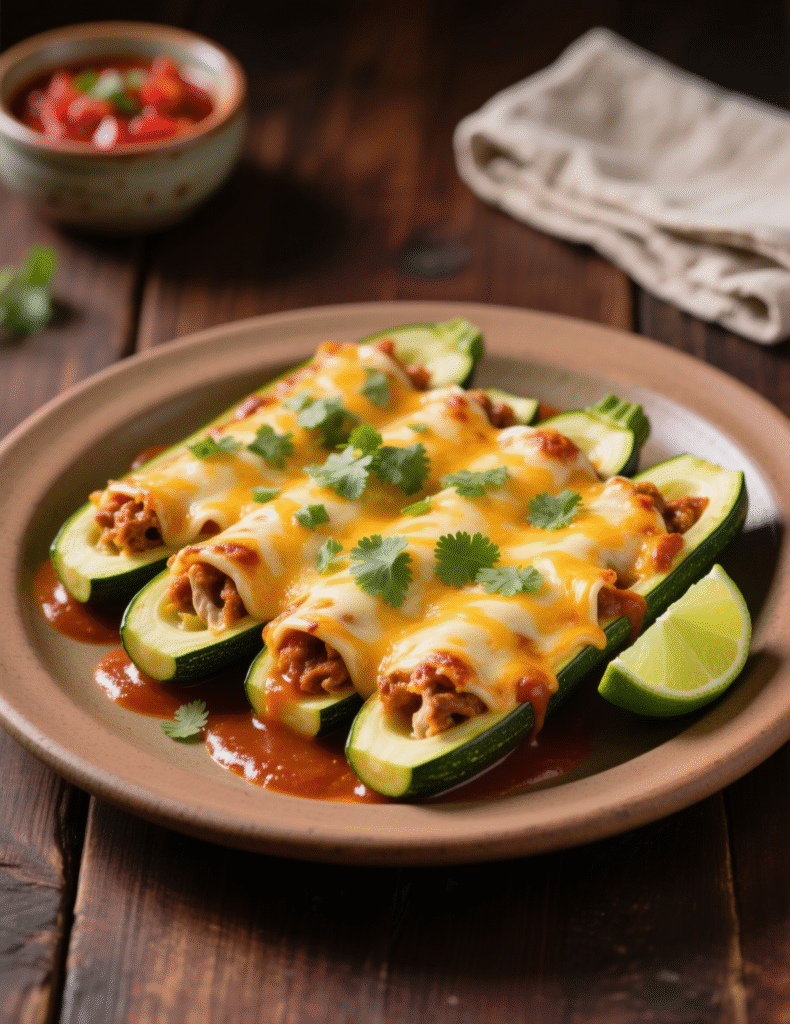 Chicken Enchilada Stuffed Zucchini Recipe: A Fresh Twist on a Mexican Classic Chicken Enchilada Stuffed Zucchini Recipe: A Fresh Twist on a Mexican Classic