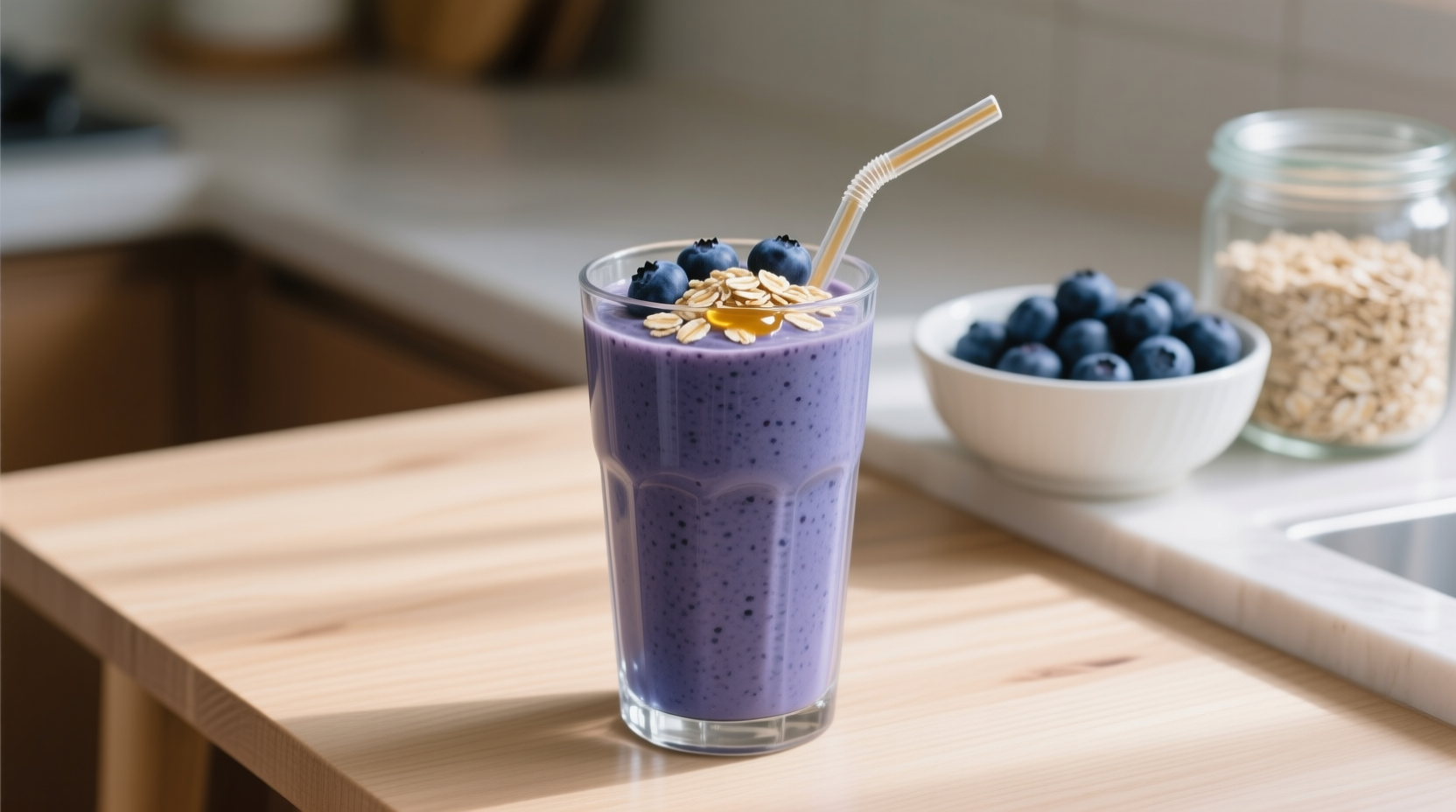 Blueberry Oatmeal Smoothie: A Nutritious Morning Boost Recipe