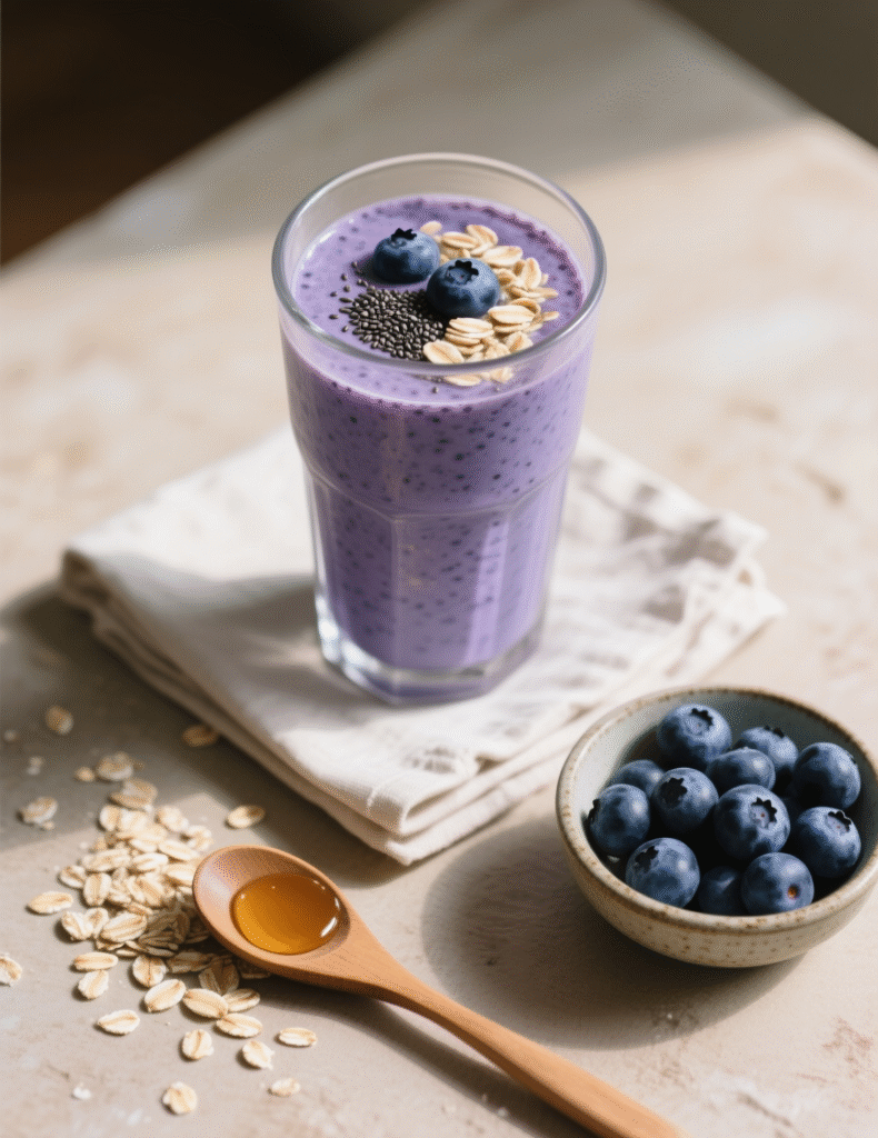 Blueberry Oatmeal Smoothie: A Nutritious Morning Boost Recipe