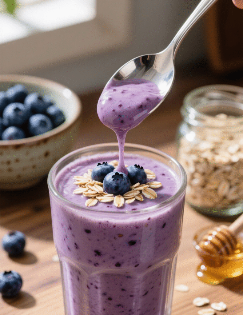 Blueberry Oatmeal Smoothie: A Nutritious Morning Boost Recipe