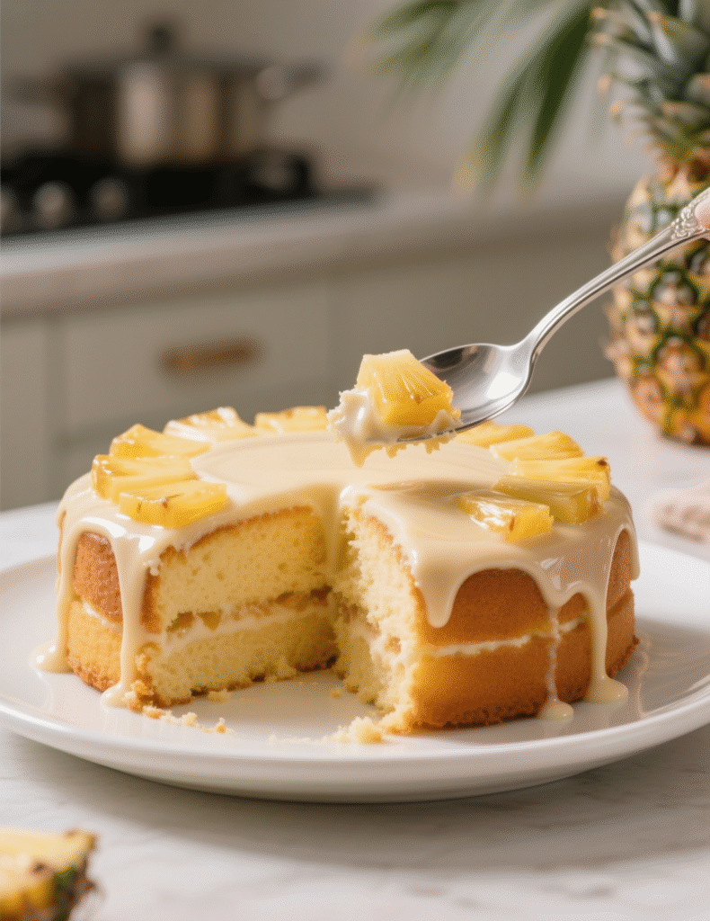Pineapple Condensed Milk Cake Recipe: A Lush Tropical Indulgence