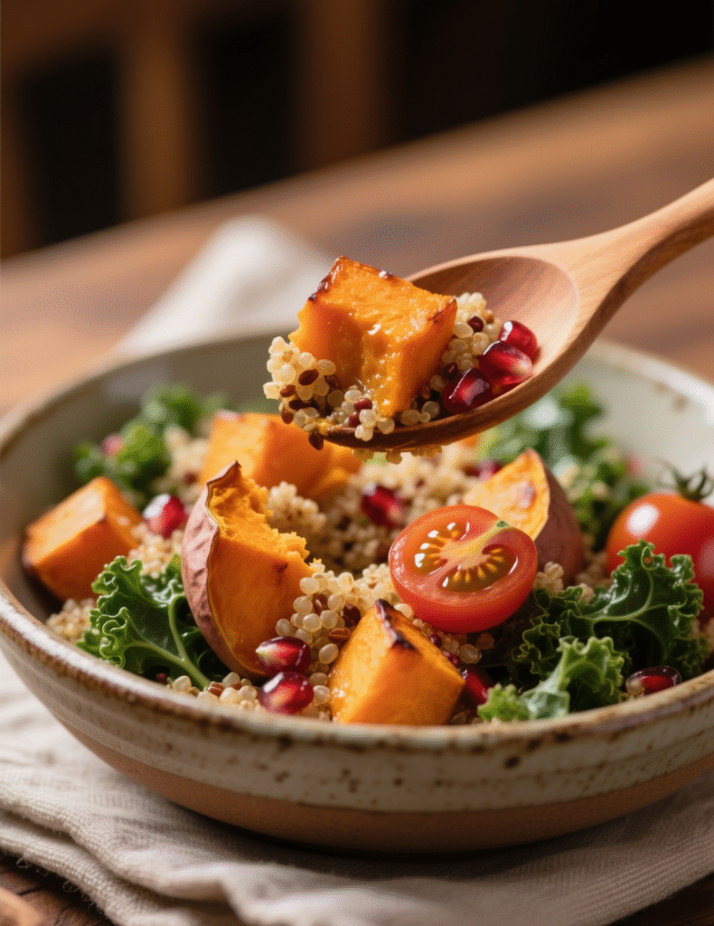 Colorful Roasted Sweet Potato Quinoa Salad Recipe: A Powerhouse Dish for Flavor and Nutrition