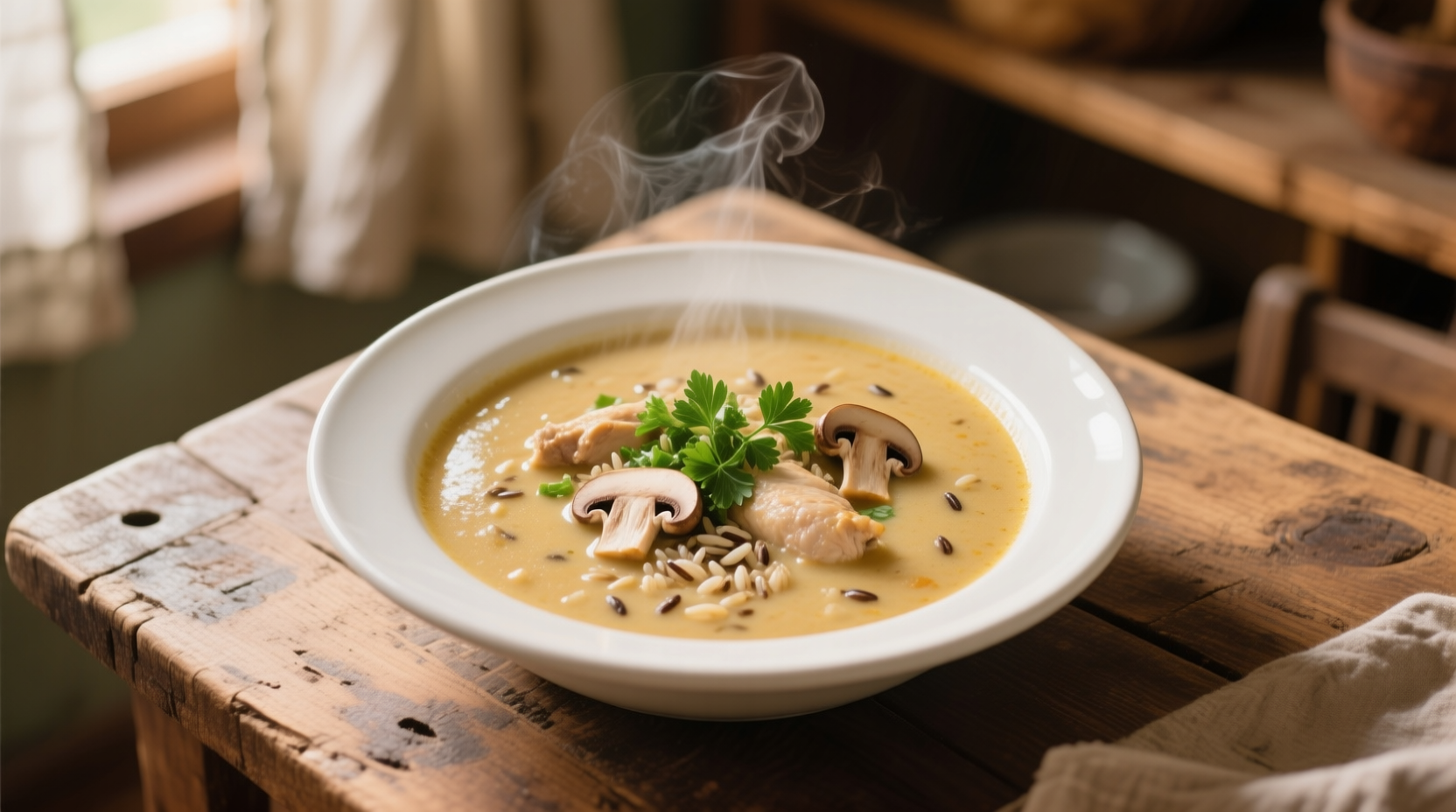 Creamy Mushroom Chicken & Wild Rice Soup Recipe: A Comforting Classic with Depth