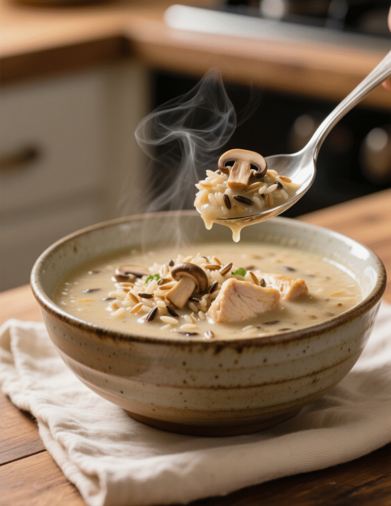 Creamy Mushroom Chicken & Wild Rice Soup Recipe: A Comforting Classic with Depth